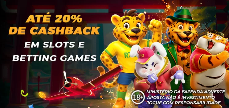 Banner do cashback em slots e betting games