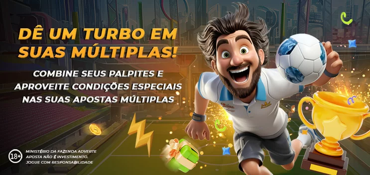 Banner da promoção Múltiplas Turbinadas da R7.BET