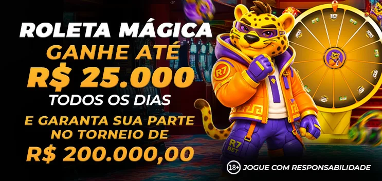 Banner da Roleta Mágica da R7.BET