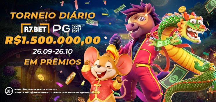 Banner do Torneio Diário R7 PG Soft