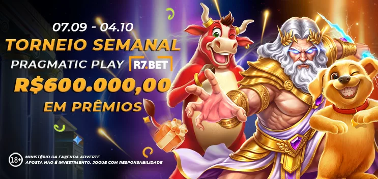Banner do Torneio Semanal R7 Pragmatic Play