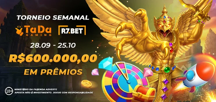 Banner do Torneio Semanal R7 TADA Gaming